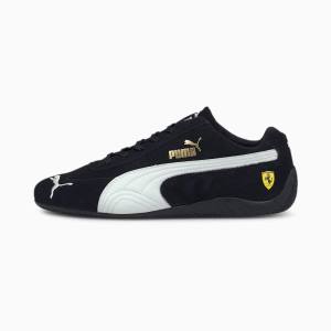 Puma Scuderia Ferrari Speedcat Férfi Motorsport Cipő Fekete Fehér | HU89835