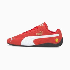 Puma Scuderia Ferrari Speedcat Női Motorsport Cipő Piros Fehér | HU42880