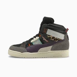 Puma Slipstream Mutation Beast Fur Férfi Kosárlabda Cipő Fekete Lila | HU91611