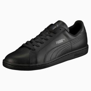 Puma Smash Bőr Férfi Tornacipő Fekete Szürke | HU91519