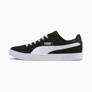 Puma Smash Vulc Vászon Férfi Tornacipő Fekete Fehér | HU42976