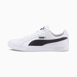 Puma Smash Vulc Vászon Női Tornacipő Fehér Fekete | HU66442