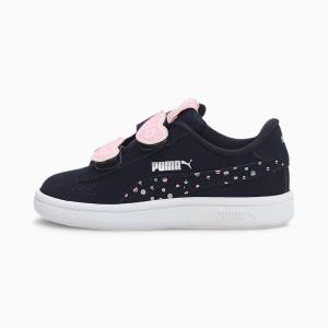 Puma Smash v2 Candy Lány Tornacipő Sötétkék | HU41744