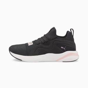 Puma Softride Rift Breeze Lux Női Futócipő Fekete Rózsaszín | HU85663