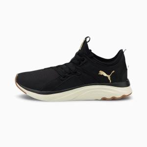 Puma Softride Sophia Eco Női Futócipő Fekete Arany Bézs | HU33768