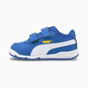 Puma Stepfleex 2 SL VE V Lány Tornacipő Kék Fehér Sárga | HU58827