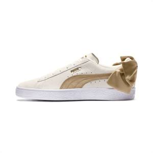 Puma Suede Bow Varsity Női Tornacipő Bézs Arany | HU70796