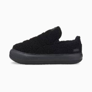 Puma Suede Mayu Slip-On Teddy Női Szandál Fekete | HU87509