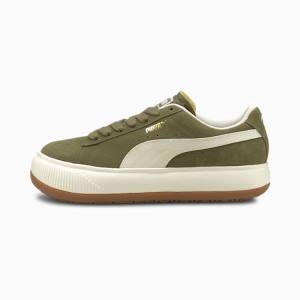 Puma Suede Mayu UP Női Tornacipő Olivazöld | HU59152