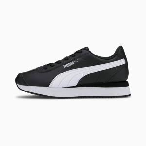 Puma Turino Stacked Női Tornacipő Fekete Fehér | HU65997