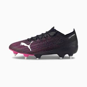 Puma ULTRA 1.1 MxSG Férfi Focicipő Fekete Rózsaszín | HU47589