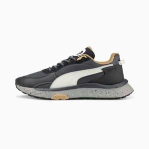 Puma Wild Rider Téli Férfi Tornacipő Fekete | HU78609