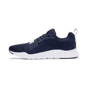 Puma Wired Női Tornacipő Sötétkék Fehér | HU07336