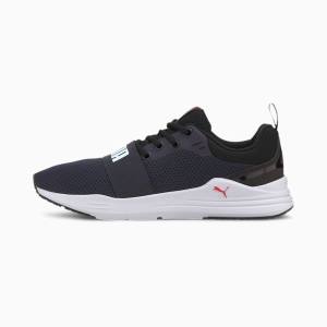 Puma Wired Női Tornacipő Sötétkék Fehér | HU28687