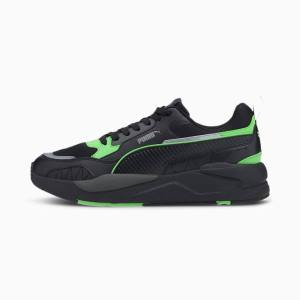 Puma X-Ray 2 Square Női Tornacipő Fekete Zöld Szürke | HU56019