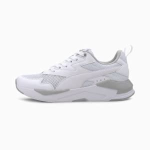 Puma X-Ray Lite Youth Fiú Tornacipő Fehér Szürke Titán | HU46166